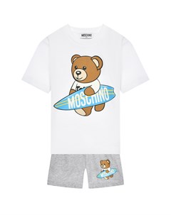 Комплект футболка и шорты принт серфинг Moschino