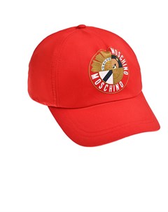 Бейсболка с лого красная Moschino