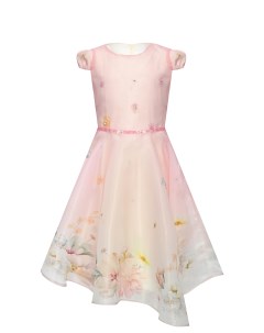 Платье из органзы с цветочным принтом светло розовое Eirene