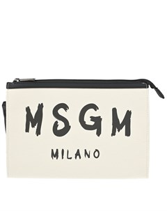 Сумка косметичка с черным лого Msgm