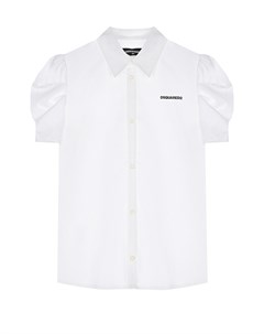Белая рубашка с рукавами фонариками Dsquared2
