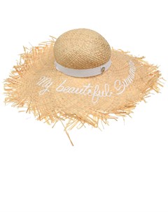 Соломенная шляпа с вышивкой My beautiful summer Il trenino
