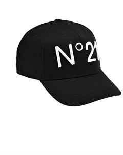 Бейсболка с белым лого черная No21