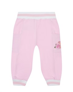 Спортивные брюки розового цвета Monnalisa