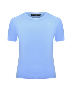 Хлопковая футболка голубая Pietro brunelli