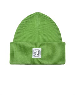 Зеленая шапка с отворотом Chobi