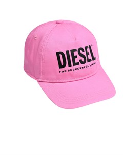 Бейсболка с черным лого розовая Diesel