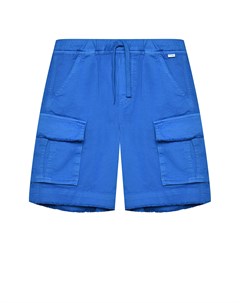 Бермуды с карманами карго синие Il gufo