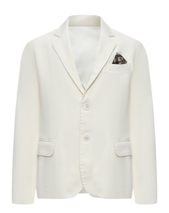 Однобортный льняной пиджак белый Emanuel pris