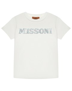 Футболка с лого из стразов Missoni