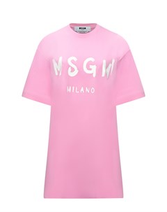 Платье футболка розовое Msgm