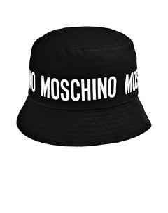 Панама с белым лого черная Moschino