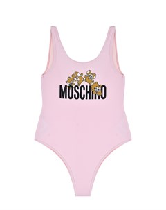 Купальник с лого розовый Moschino