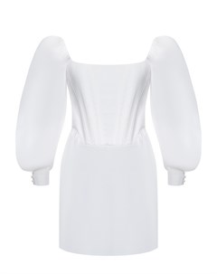 Корсетное мини платье белое Aline
