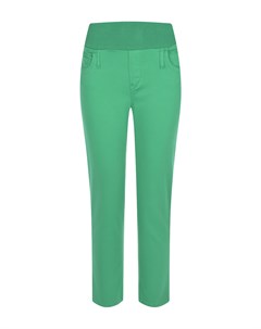 Зеленые зауженные брюки для беременных Pietro brunelli
