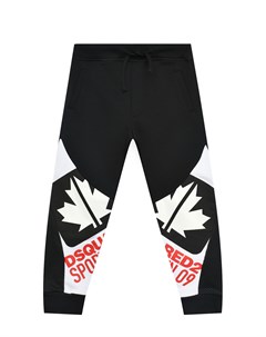 Спортивные брюки с лого черные Dsquared2