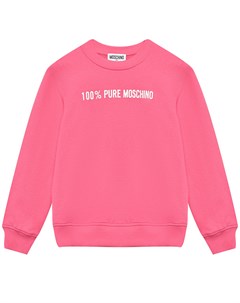 Свитшот с принтом 100 Pure розовый Moschino