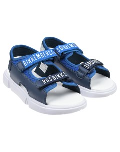 Синие сандалии с белой подошвой Bikkembergs
