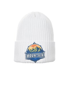 Белая шапка с нашивкой горы Regina