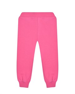 Спортивные брюки с принтом 100 Pure розовые Moschino