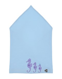 Голубая косынка с принтом морские коньки Il trenino