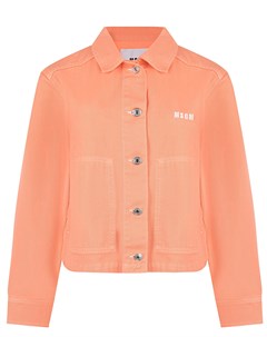 Оранжевая джинсовая куртка Msgm