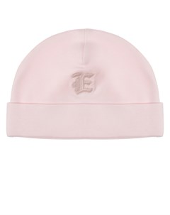 Розовая шапка с вышитым лого Ermanno scervino