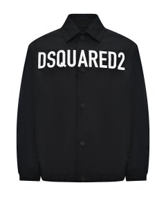 Ветровка с белым лого черная Dsquared2