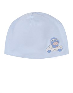 Голубая шапка с аппликацией Story loris
