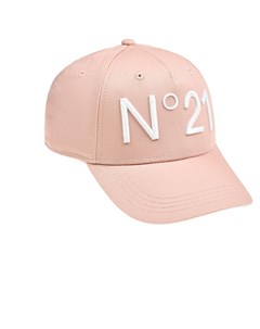 Бейсболка с белым лого розовая No21