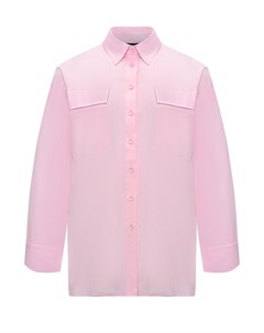 Хлопковая рубашка с длинными рукавами розовая Dan maralex