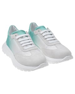 Белые кроссовки с градиентным принтом Msgm