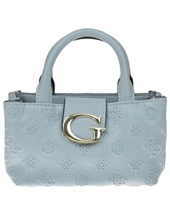 Голубая сумка с тиснением 17x10x8 см Guess