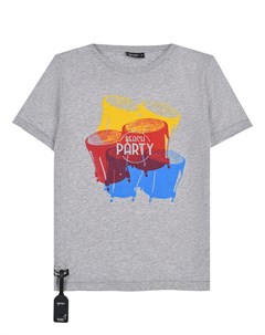 Серая футболка с принтом Beach Party Yporqué
