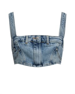 Топ с имититацией пояса брюк Mo5ch1no jeans