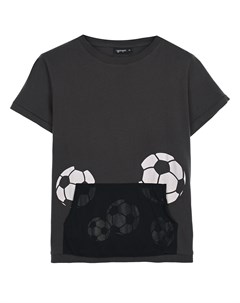Темно серая футболка с карманом кенгуру Yporqué
