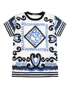 Футболка со сплошными узорами Dolce&gabbana