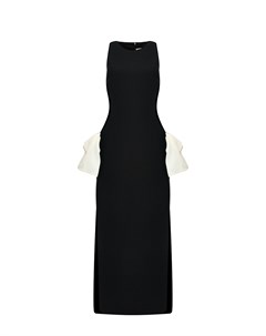 Платье с белым бантом черное Forte dei marmi couture