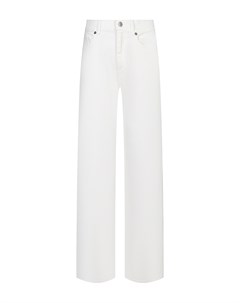Укороченные джинсы белые Parosh