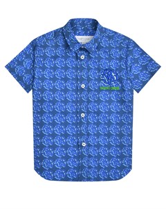 Рубашка со сплошным лого Roberto cavalli