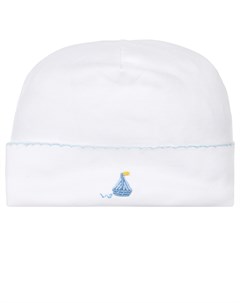 Белая шапка с вышивкой кораблик Lyda baby