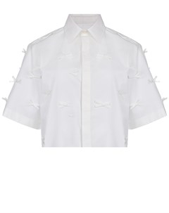 Белая рубашка с бантами Msgm