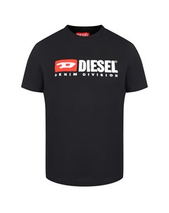 Базовая футболка с лого черная Diesel