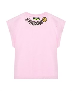 Футболка с лого розовая Barrow