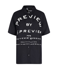 Черная рубашка с белым лого 5preview