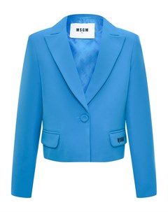 Пиджак укороченый голубой Msgm