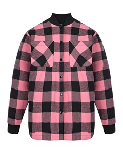 Куртка рубашка в черно розовую клетку Dan maralex