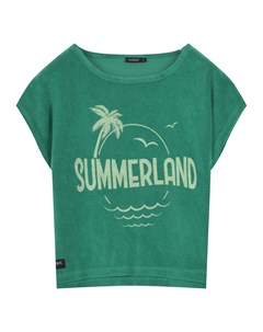 Зеленая футболка с принтом SUMMERLAND Yporqué