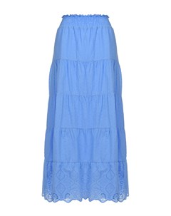 Голубая юбка с поясом на резинке Pietro brunelli