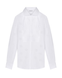 Белая рубашка с жаккардовым узором DG Dolce&gabbana